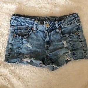 American eagle super stretch denim shorts
